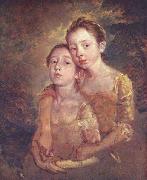 Thomas Gainsborough, Two Daughters with a Cat